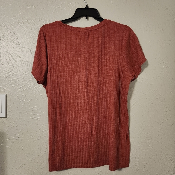 Torrid Orange Ribbed Tee - Picture 3 of 6